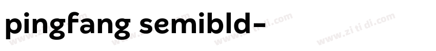 pingfang semibld字体转换
